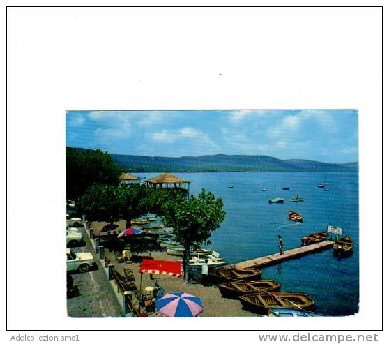 69716)cartolina Illustratoria Bracciano - Il Lago E Panorama - Panoramische Zichten, Meerdere Zichten