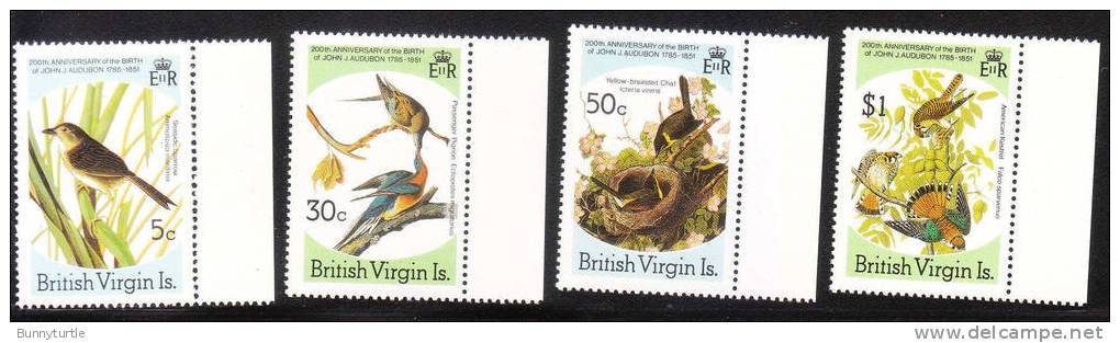 Virgin Islands 1985 Audubon Birth Centenary Birds MNH - Britse Maagdeneilanden