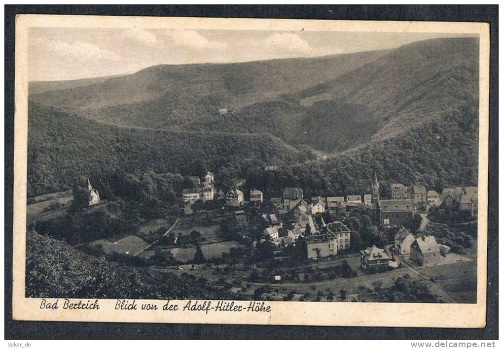 AK Bad Bertrich, Rheinland-Pfalz, Kreis Cochem-Zell, Blick Von Adolf Hitler-Höhe, Gel. Nach Langenfeld-Reusrath - Bad Bertrich