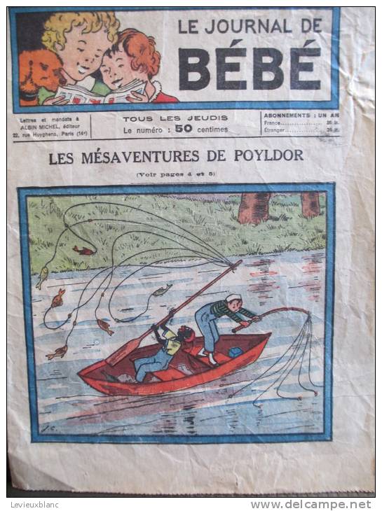 Le Journal De Bébé/Les Mésaventures De Poyldor/ Incomplet/ 1939         BD21 - Otras Revistas