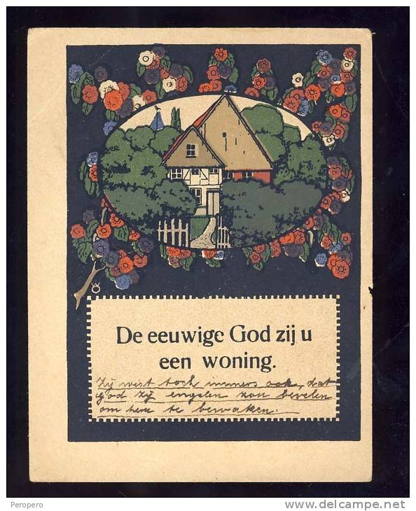 NETHERLANDS    De Eeuwige  God Zij U Een Woning - 1900-1949