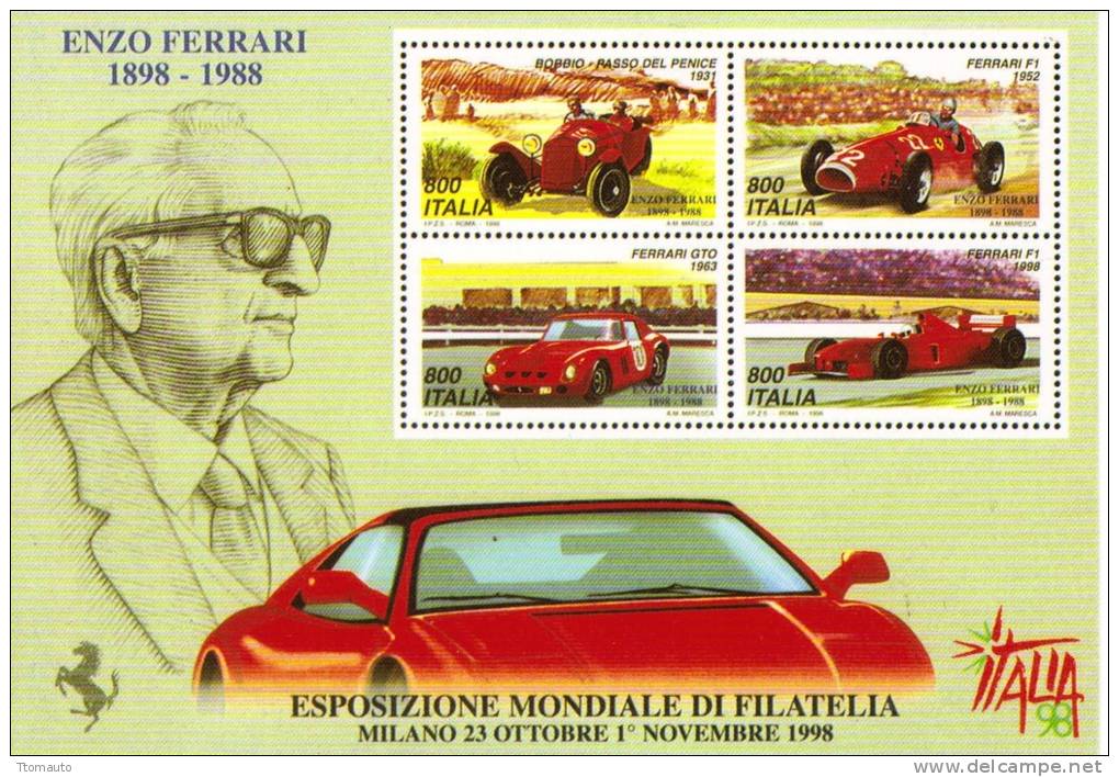 Enzo Ferrari 1898-1988  -  CP - Otros & Sin Clasificación