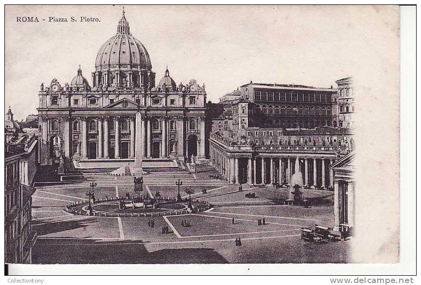 Roma - Piazza S. Pietro - F.P. - Non Viaggiata  - Periodo Fine 1800 Inizi 1900 - Piazze