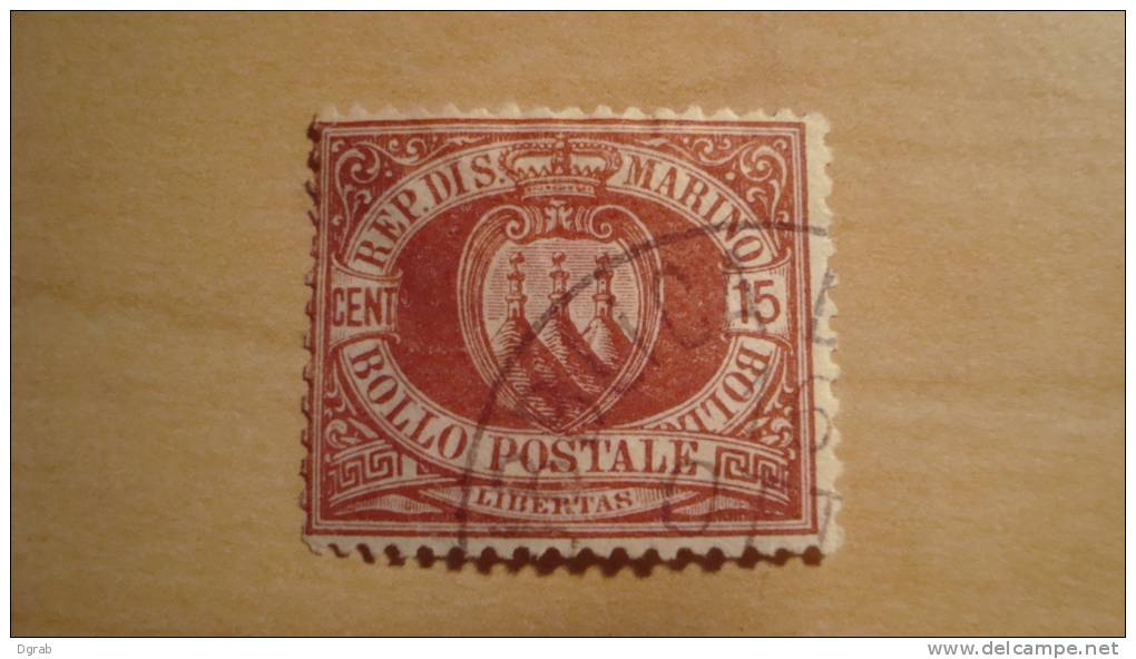 San Marino  1894  Scott #10  Used - Usados