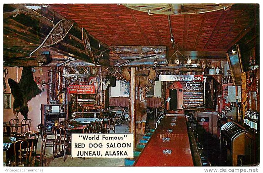 206729-Alaska, Juneau, Red Dog Saloon, Interior View - Juneau