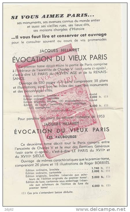 Paris, Histoire, Rue, Maison, Livre, édition, Minuit , Classe Ouverte - Dépliant  Publicitaire, 4 Pages, Pli   (K809) - Other & Unclassified