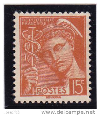 FRANCE   1938-41  Y.T. N° 409  NEUF*  Sans  Gomme - 1938-42 Mercure