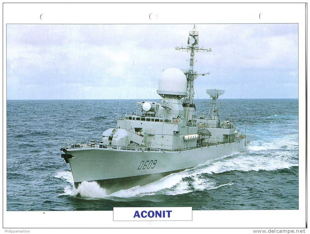 France 1970 : Frégate Anti-sous-marine ACONIT - Bateaux