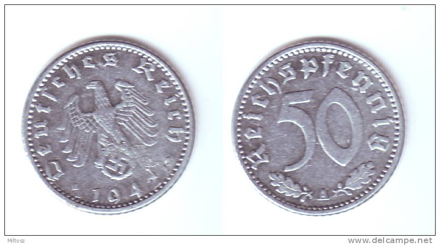 Germany 50 Reichspfennig 1942 A - 50 Reichspfennig