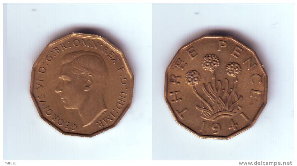 Great Britain 3 Pence 1941 - F. 3 Pence