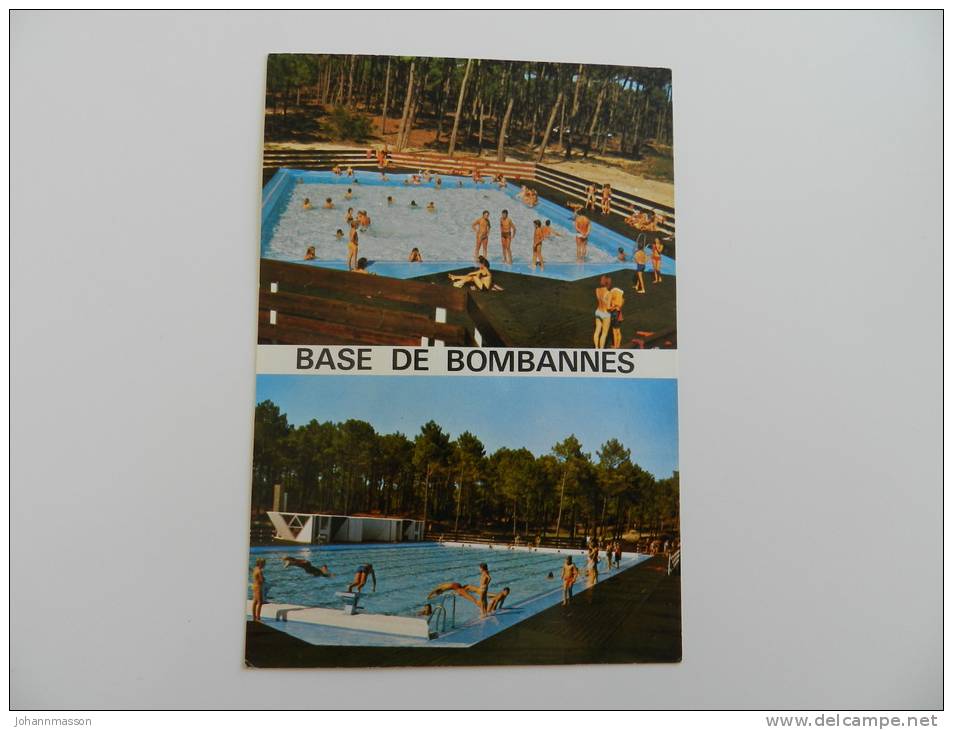 Cp       Base   De   Bombannes  -  Centre De Loisirs De Bombannes - 33121 Carcans - Les Piscines    ( Dans L' état ) - Carcans