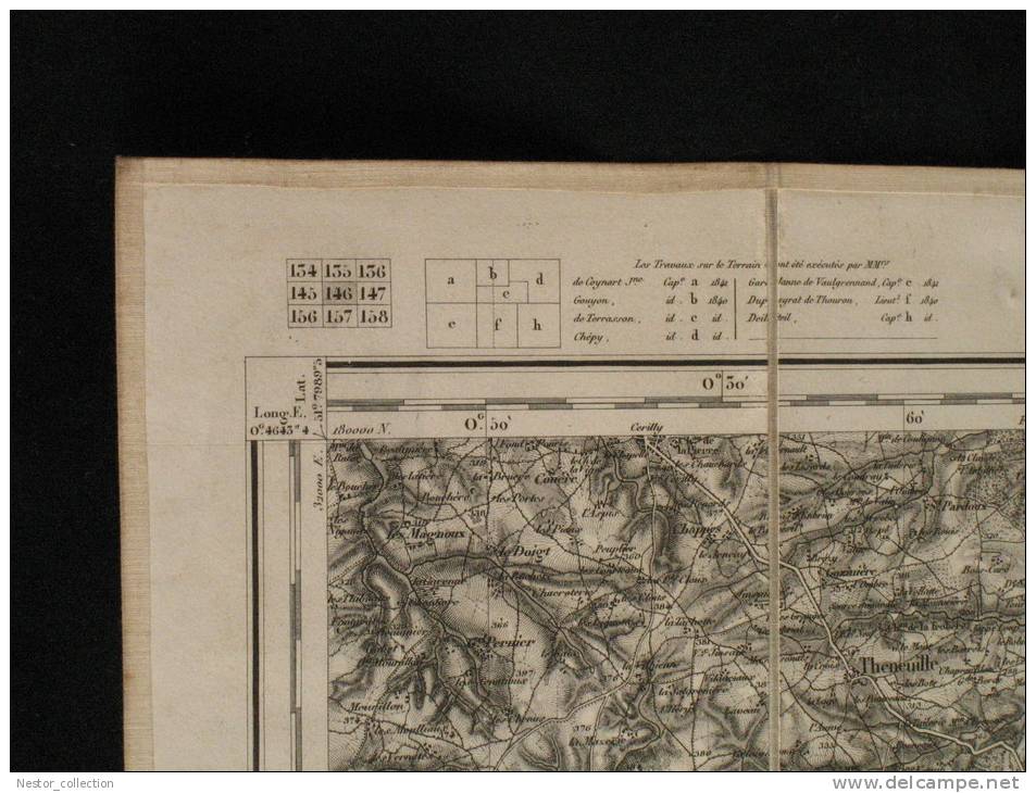 Carte Moulin Etat Major Publication 1848 Dépôt guerre Librairie Militaire Dumaine 11 images