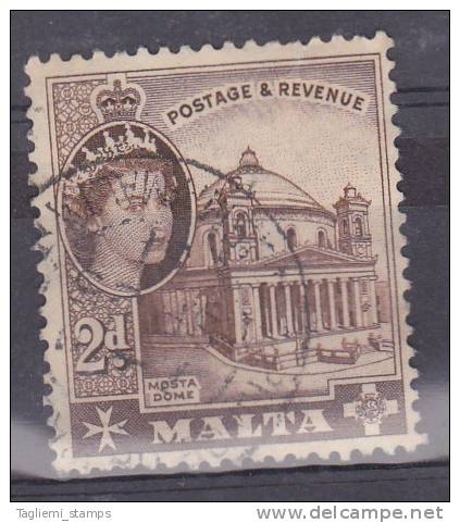 Malta, 1956-58, SG 270a, Used - Malte (...-1964)