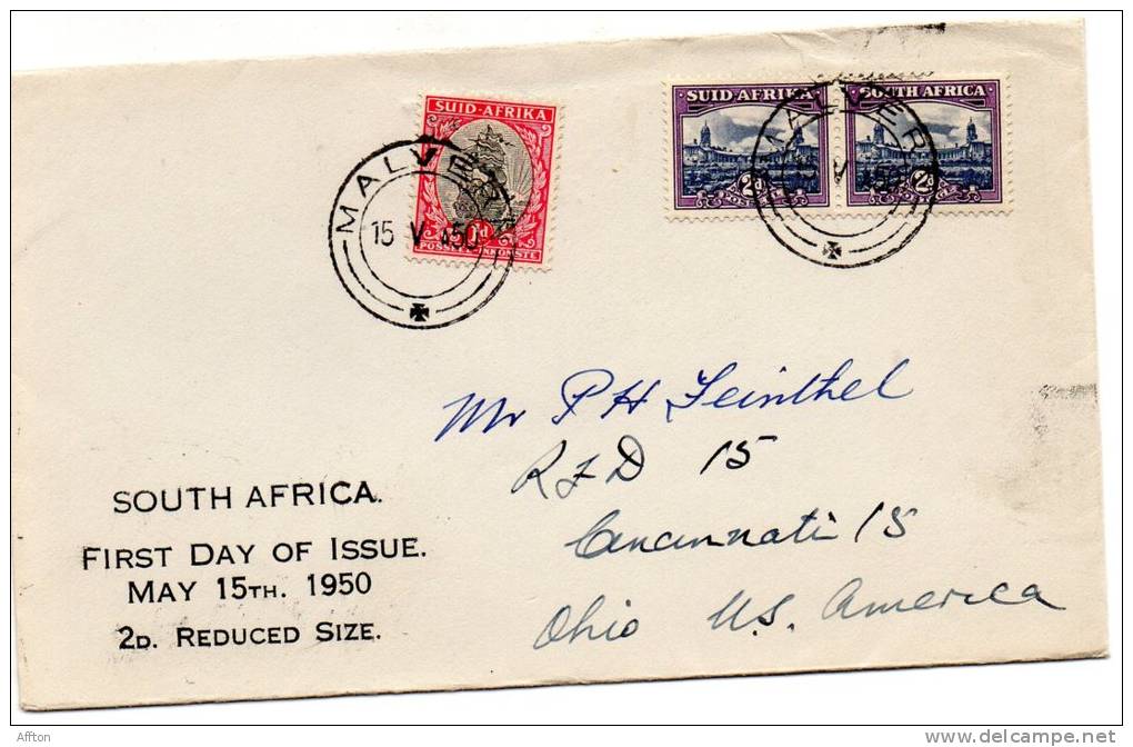 South Africa 1950 FDC - FDC