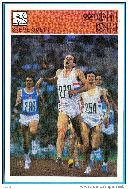 STEVE OVETT - England British Athletics ( Yugoslavia Vintage Card Svijet Sporta ) Athlétisme Athletik Atletismo Atletica - Atletiek