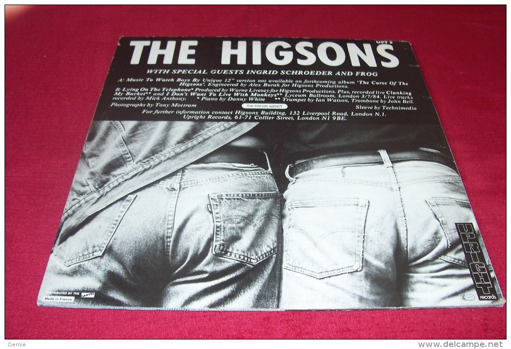 THE HIGSONS  °  MUSIC TO WATCH BOYS BY - 45 Rpm - Maxi-Singles