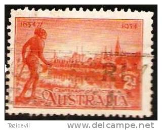 AUSTRALIA -  USED - 1934 2d Victorian Centenary - Perf 11.5 - Usati