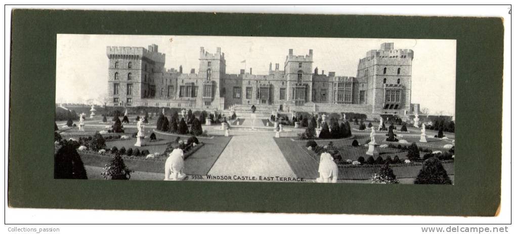 Panoramic Card  , 20.5 X 10 Cm , WINDSOR Castle , East Terrace. , Vierge , Frais Fr : 1.60€ - Windsor Castle