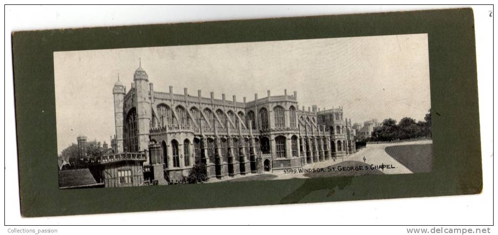 Panoramic Card  , 20.5 X 10 Cm , WINDSOR , St , George´s Chapel. , Vierge , Frais Fr : 1.60€ - Windsor Castle