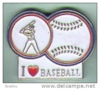 I Love Baseball , Le Balle Et Le Joueur - Baseball