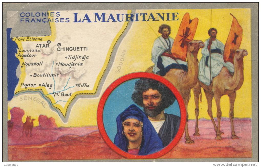 ( CPA AFRIQUE )  LA MAURITANIE  /  Colonie Françaises  - - Mauretanien