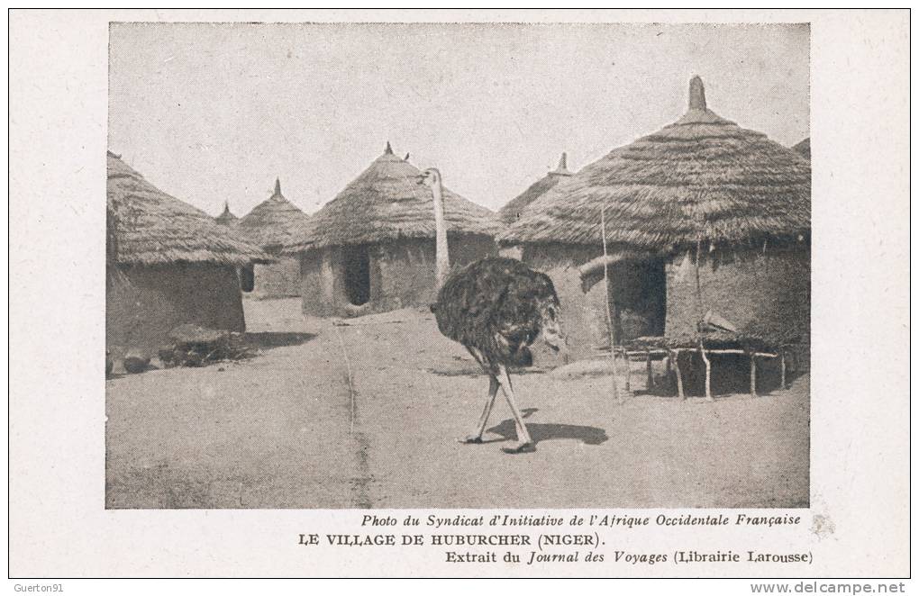 ( CPA AFRIQUE )  NIGER  /  Le Village De Huburcher  - - Niger