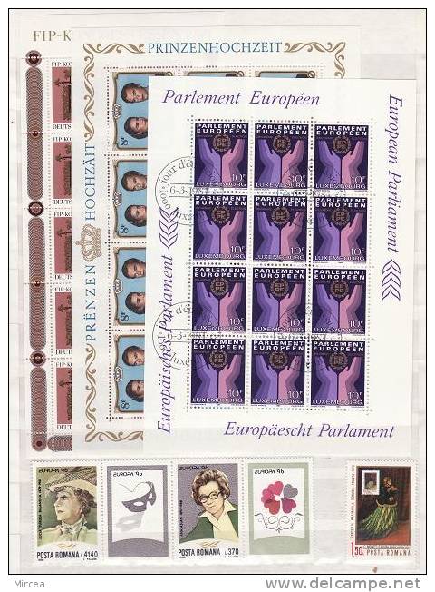 C-5 Lot Timbres Neufs Et Obliteres Pays De L´Europe,plus De 100 Euros Yv. - Collections (sans Albums)