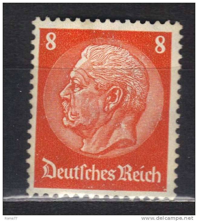 AP125 - GERMANIA IMPERO 1932 ,  8 Pf Arancio N. 446  ***  MNH - Nuovi