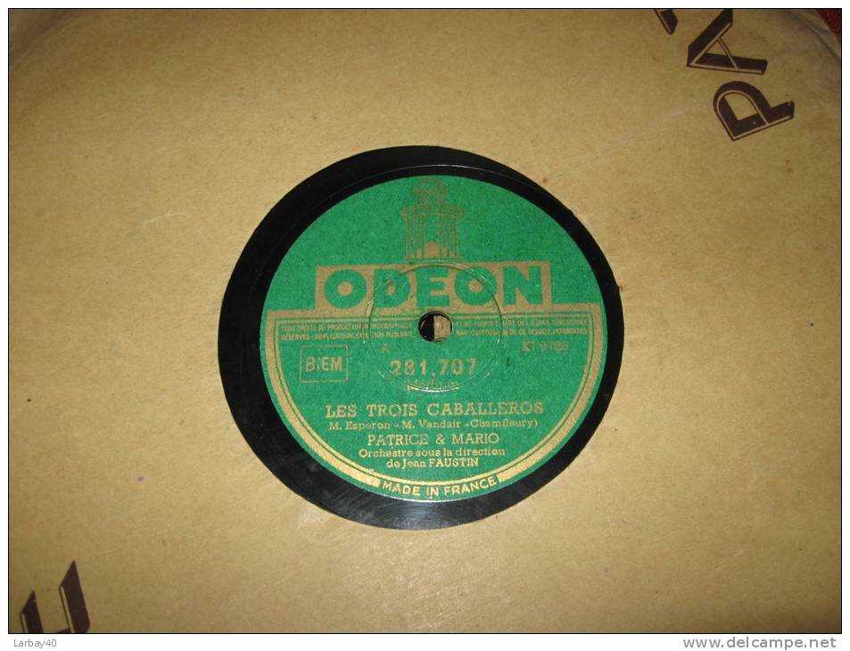 78 Tours Les Trois Caballeros Patrice Et Mario - 78 Rpm - Gramophone Records