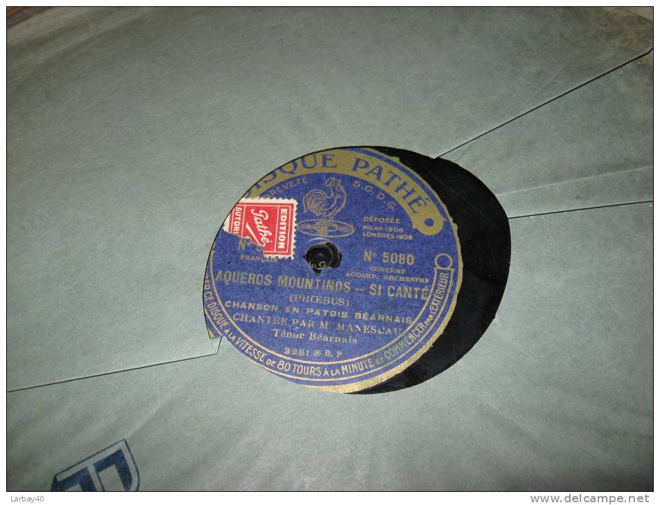 78 Tours Beth Ceu De Pau Romance Bearnaise Manescau - 78 Rpm - Schellackplatten