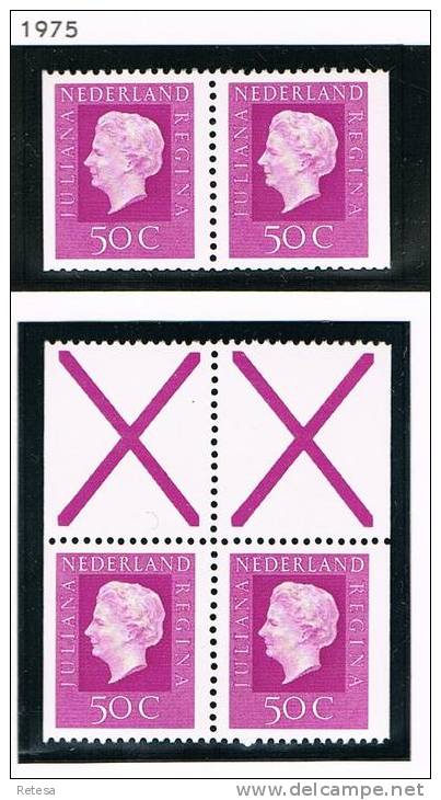 NEDERLAND   UIT POSTZEGELSBOEKJES  110 + 113 -  1975  ** - Markenheftchen Und Rollen