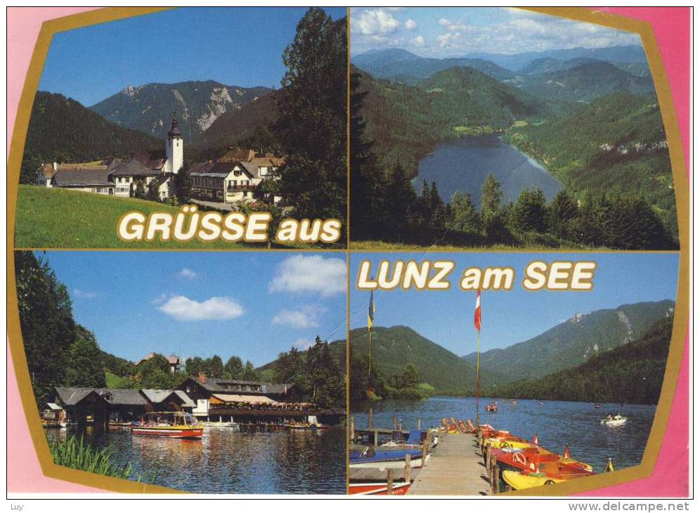 LUNZ Am See - Mehrfachbildkarte Mit Lunzer See, Pfarrkirche - Lunz Am See