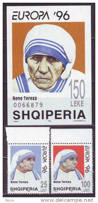 EUROPA - CEPT - ALBANIA - MOTHER TERESA - **MNH -1996 - Moeder Teresa