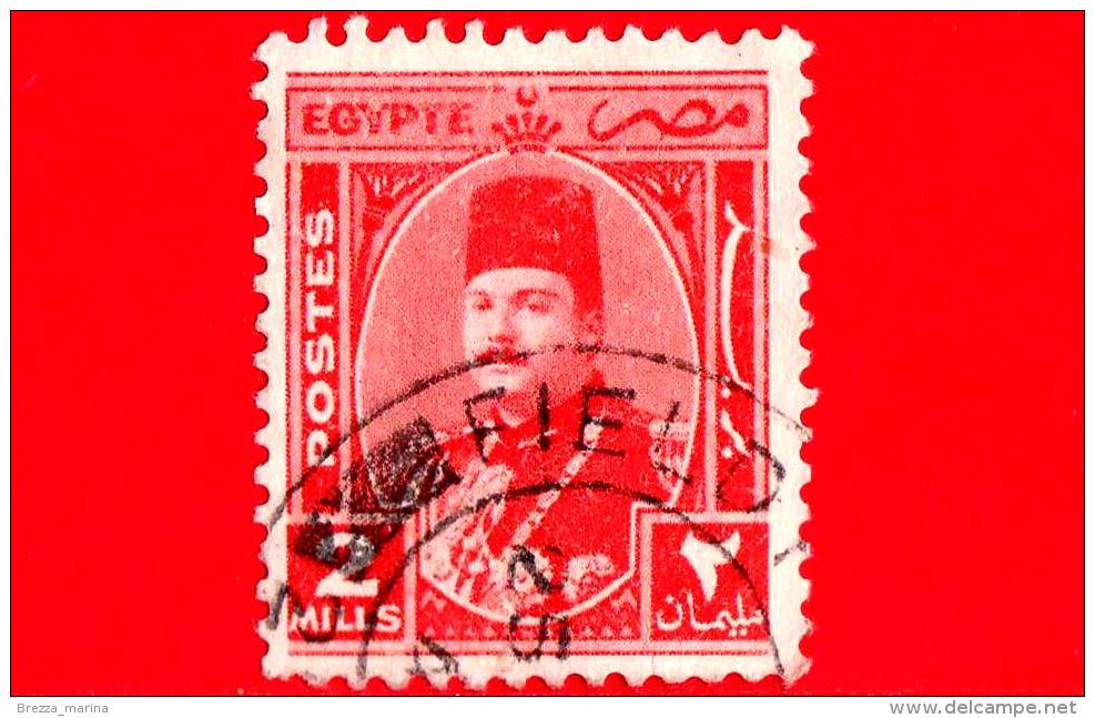 EGITTO - 1944 - Re Farouk I (1920-1965) In Un Ovale - 2 - Gebruikt