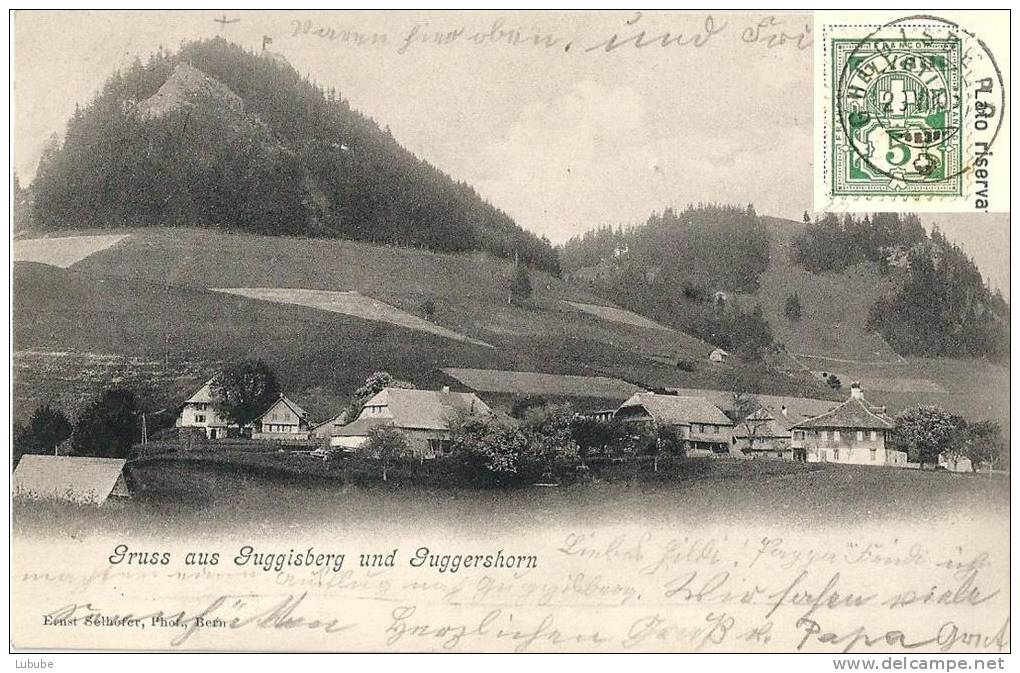 Guggisberg - Dorf Mit Guggishörnli                1905 - Guggisberg