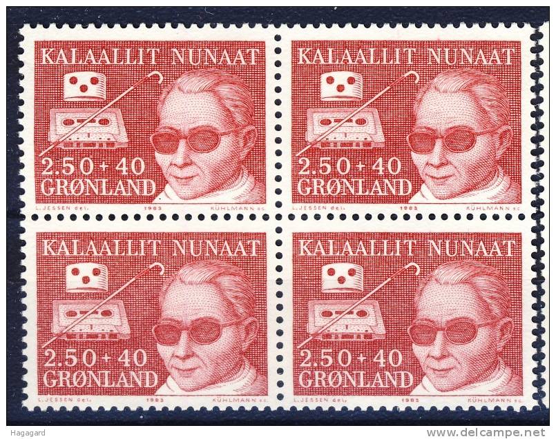 #Iceland 1983. Block Of 4. Blind. Charity. MNH(**) - Neufs