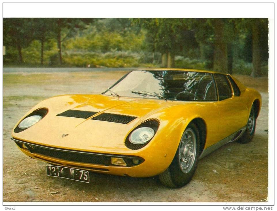 Lamborghini Miura Voiture De Course - Autres & Non Classés