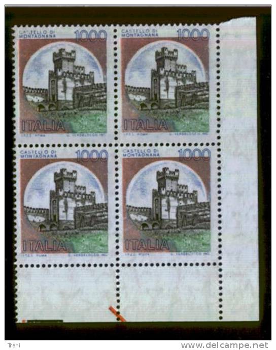 CASTELLO DI MONTAGNANA - Anno 1980 - Blocks & Sheetlets