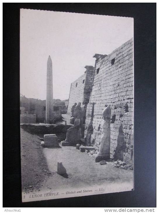 CPA:  Égypte &mdash;Égypt&mdash;&gt;Louxor Le Temple, Obélisque Et Statues&mdash;&gt;éditions L. L. - Luxor