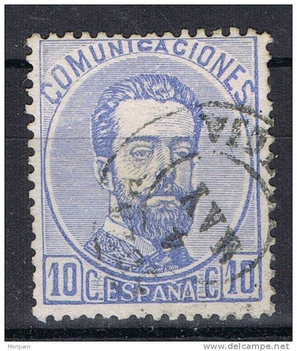 Sello 10 Cts Amadeo 1872, Fechador CARTAGENA (Murcia), Num 121 º - Usati