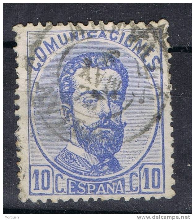 Sello 10 Cts Amadeo 1872, Fechador AREVALO (Avila), Num 121 º - Usados