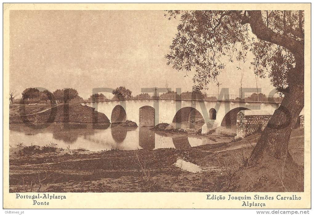 PORTUGAL - ALPIARÇA - PONTE - 1940 PC - Santarem