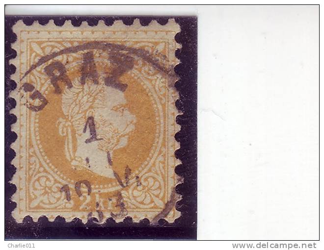 FRANZ JOSEPH-2 KR-PERFORATION 9-GRAZ-AUSTRIA-1867 - Used Stamps