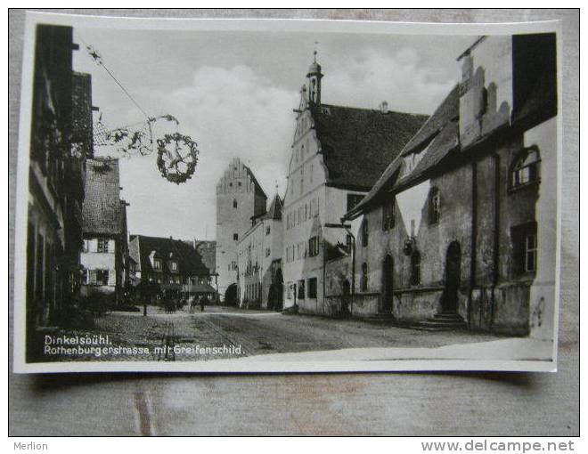 Dinkelsbühl  Rothenburgerstrasse Mit Grifenschild    Foto Ak  RPPC  D92459 - Dinkelsbuehl