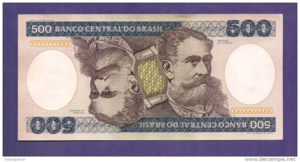 BRASIL , 1981  Banknote,  MINT UNC., 500 Cruzeiros KM Nr. 200 - Brazil