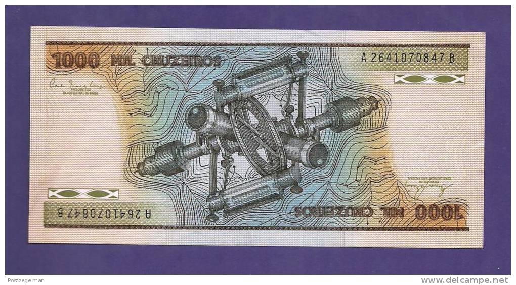 BRASIL , 1978  Banknote,  MINT UNC., 1000 Cruzeiros KM Nr. 201 - Brazil