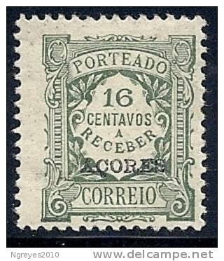 130100390 AZOR C.P.  YVERT  TAXE   Nº  28/29/30/31/33/34/36  *  MH - Azores