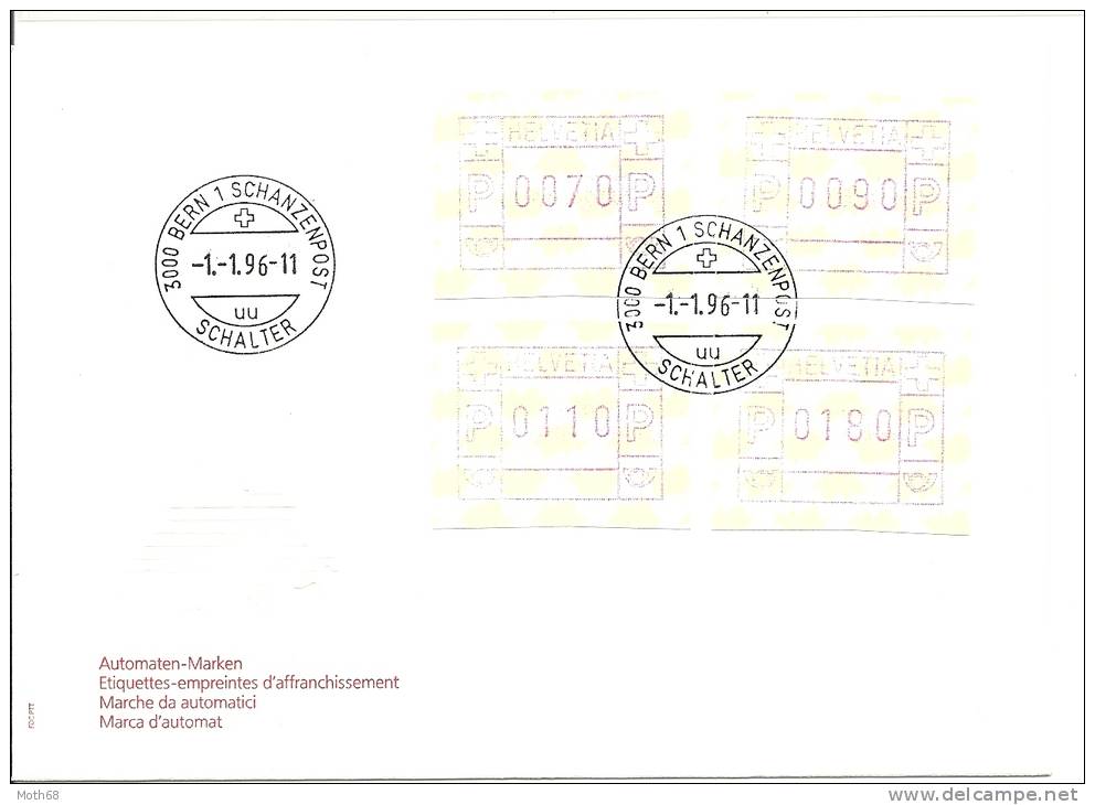 1996 ATM Typ 9 Mit Portostufe Vom 1.1.96 - Automatic Stamps