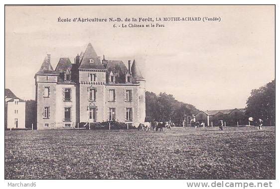 VENDEE ECOLE D AGRICULTURE N D DE LA FORET LA MOTHE ACHARD LE CHATEAU ET LE PARC - La Mothe Achard