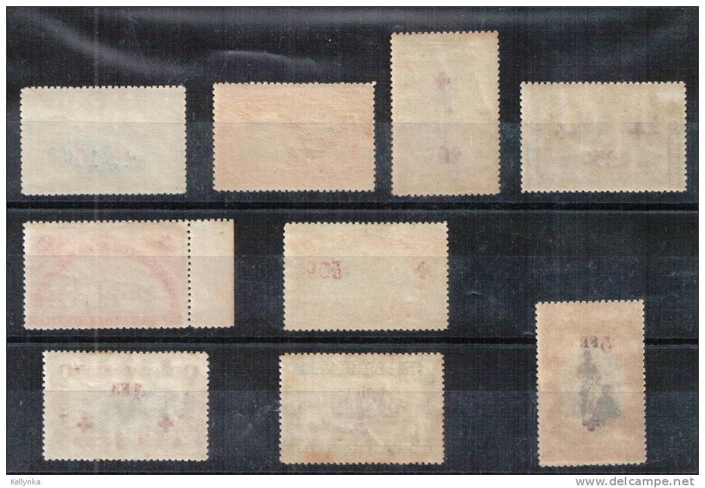 Belgian Congo - COB 72/80 - SCOTT B1/B9 - Red Cross - 1918 - MNH - Unused Stamps